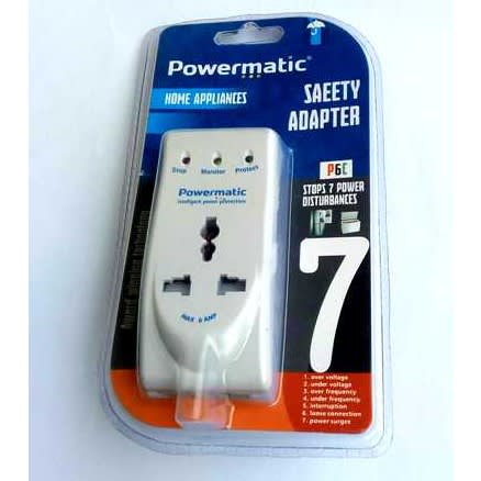 Safety Surge Protector - 6A - 230V - 50Hz - 5pcs - White