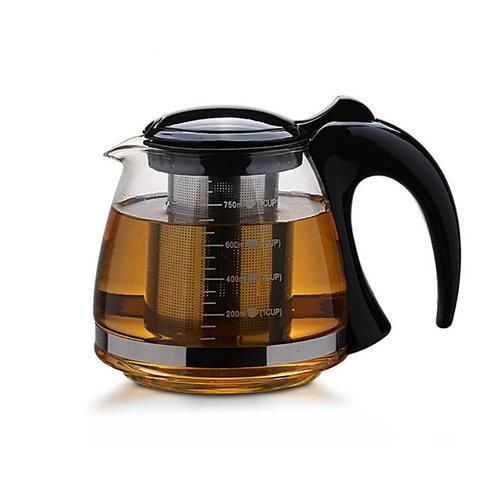 Creative Design Glass Teapot Fashion Glass Teapot  For Tea Flower With Removable Steel Infuser Filter Tea Kettle