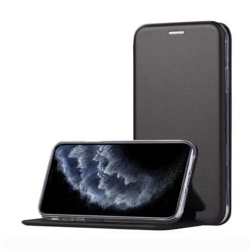 Leather Flip Case For Oppo A96 - Black