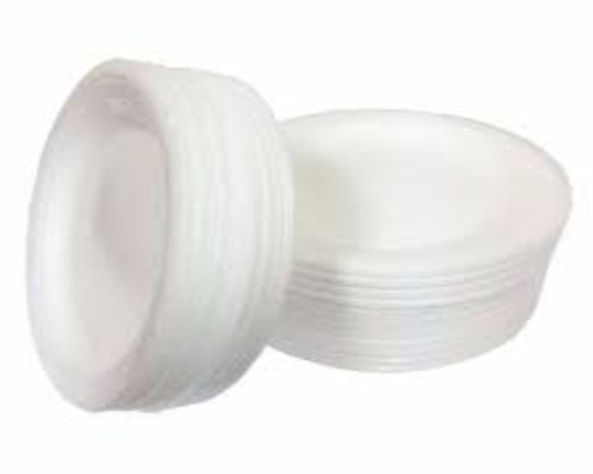 50 Pieces Party Disposable White Serving Plates