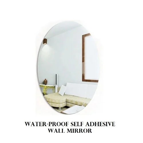 3d Oval Vinyl Adhesive Mirror