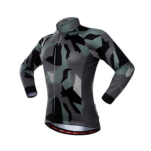Unisex Camouflagee Riding Suit Long Sleeve Top Autumn Coat Motorcyle Mountain Biker Clothing Outdooors Sports Jacket  (L)