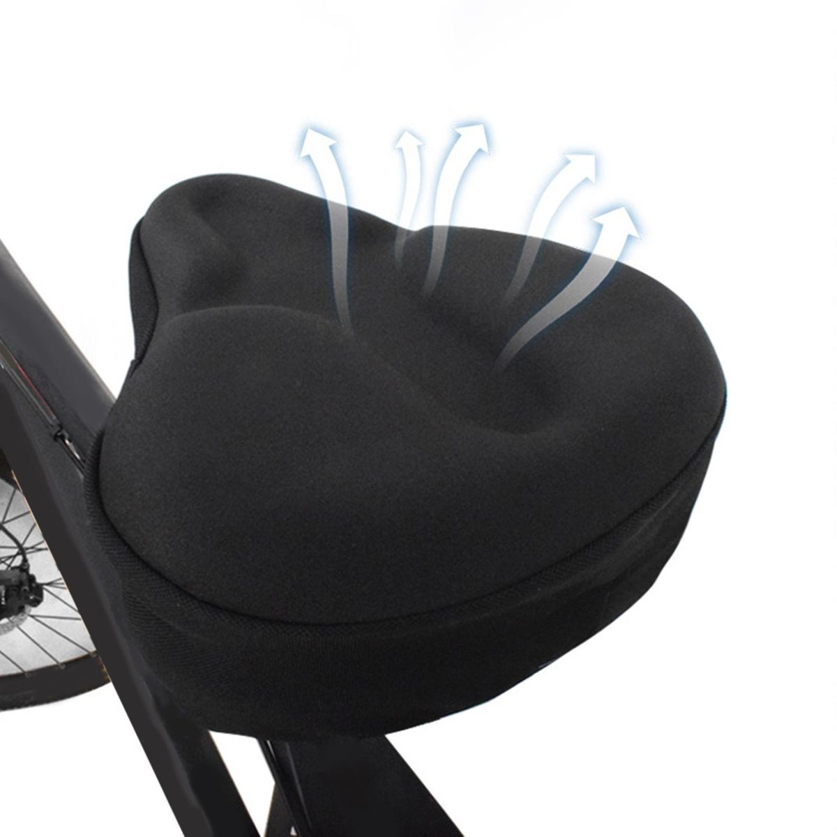 Extra Wide Bike Saddle Cruiser Seat Soft MTB Comfortable Mountain