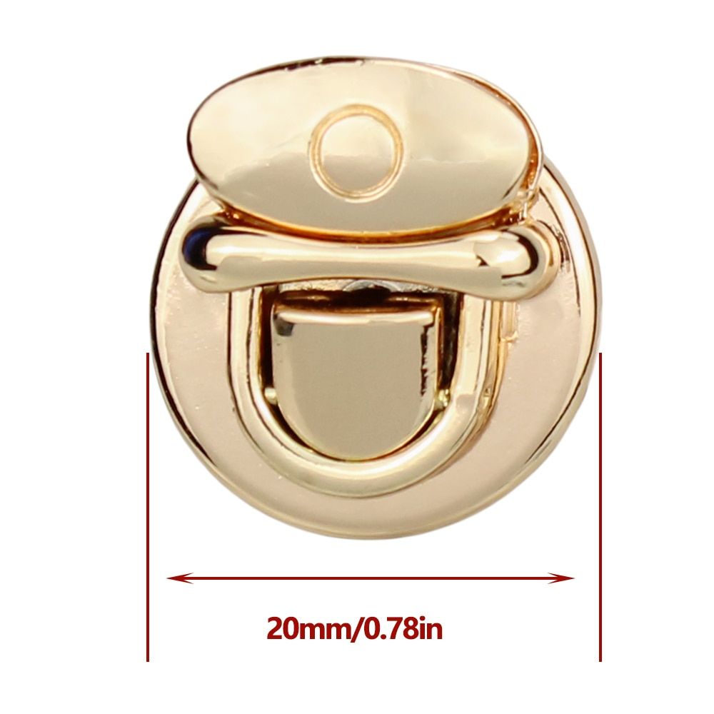 Durable Buckle Women's Brand Mini Metal Clasp Twist  Locks For Purse Hardware DIY Fashion