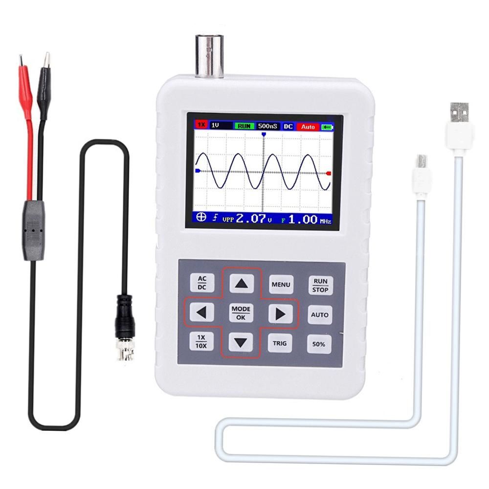 DSO PRO Digital Oscilloscope Handheld Oscilloscope Mini Palm Size Oscilloscope with 5M Bandwidth 20MS/s Sampling Rate