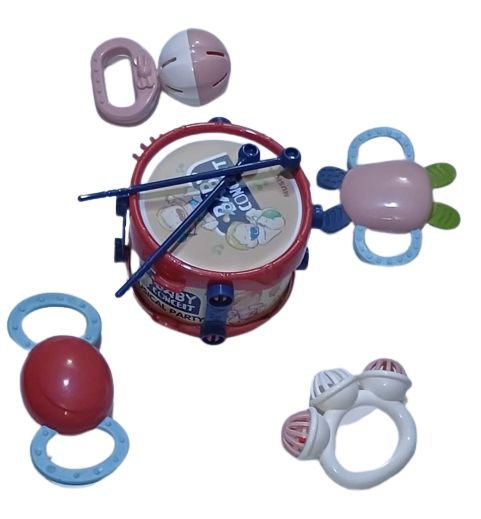 Babies Musical Concert Toys - Drum, Rattles, Teethers And Shakers