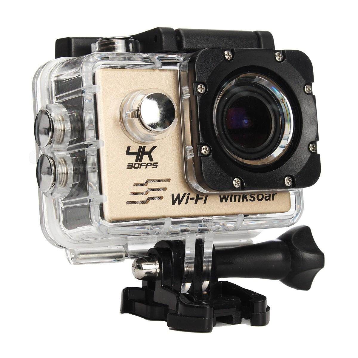 Winksoar SJ8000 Ultra 4K 30fps HD WiFi 2" LCD 170&deg; Sports Action Camera DV Cam Gold Gold