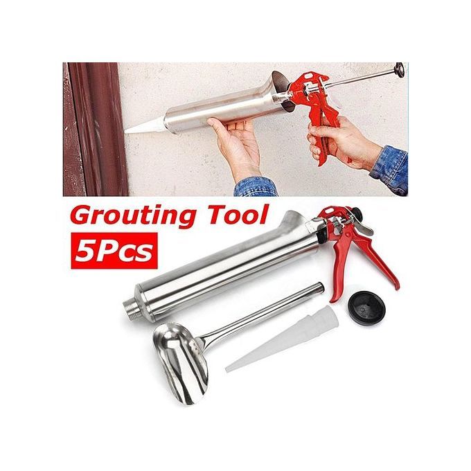 Stainless Steel Mortar Pointing Grouting Gun Sprayer Applicator Tile Brick Stone