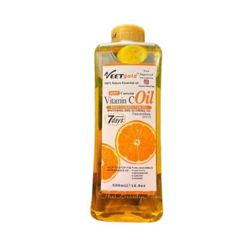 Vitamin C Body Corrector Oil For Face And Body 7days Whitening 500ml