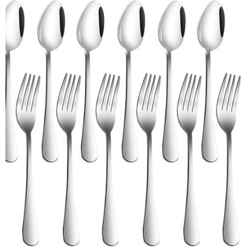 Silver Plated Spoons And Fork Set - 12pcs