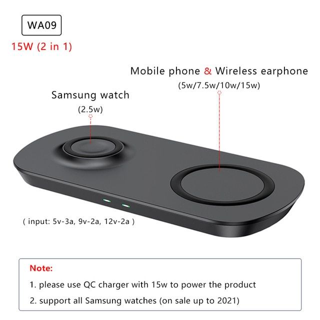 3 In 1 Wireless Charger For Samsung Galaxy Buds Watch 1 2 2