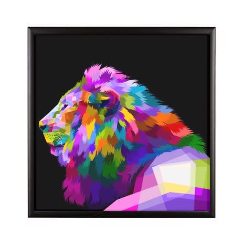 Wall Art Digital Print 30" By 30"-ready To Hang Plain Black Glass Frame 2109