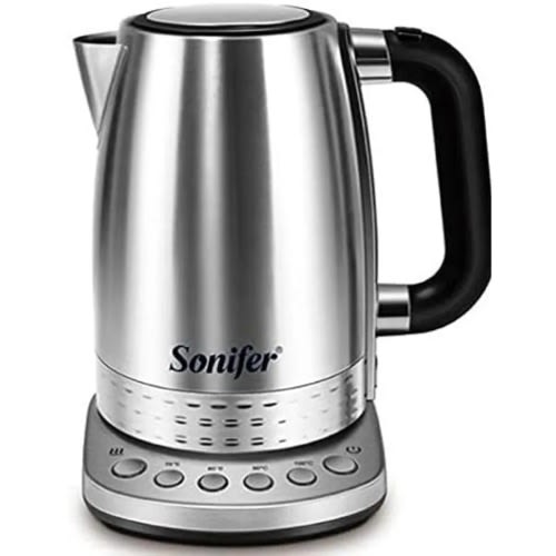 Electric Kettle With Heat Control - 1.7L - 2200W - Sf-2054 - Silver