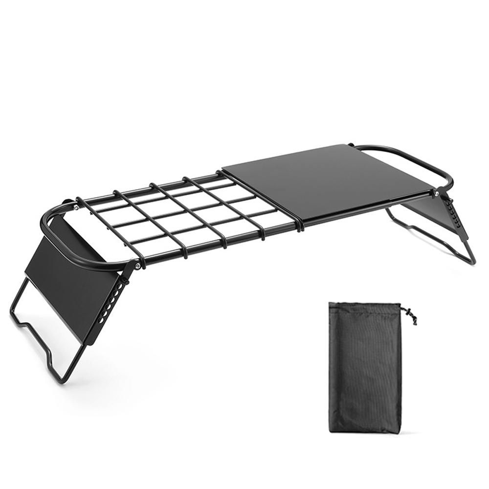 Portable Scalable Camping Metal Table Folding Table Height Adjustable Outdoor Picnic Fishing Barbecue Stoves Table