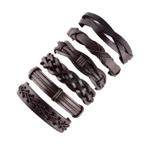 Multilayer Leather Bracelets -5pcs