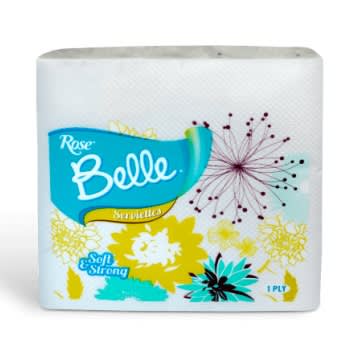 Rose Belle Serviette - Pack Of 9