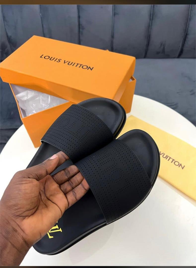 Men Casual Palm Slippers - Black(Lv)