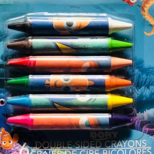 6 Double-sided Jumbo Crayons Coloring Bicolores