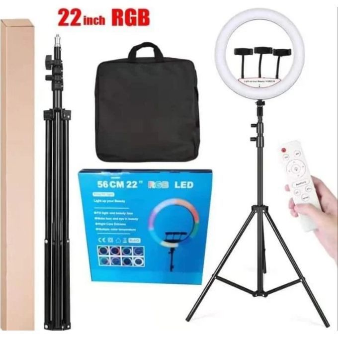 22 Inches RGB Ringlight + Tripod Stand