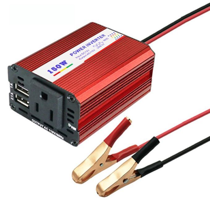 150W Car Portable Inverter 12V To AC 110V 3.1A Dual USB