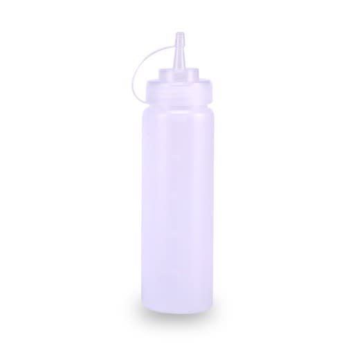 Plastic Squeeze Bottle Condiment Dispenser - 450ml - White