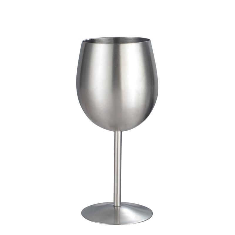 Stainless Steel Red Wine Cup High Foot Wine Cup European