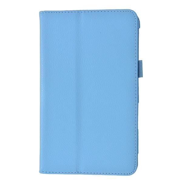 Double Folding Stand PU Leather Case Cover 7.0 Inch For Samsung T280 Light Blue