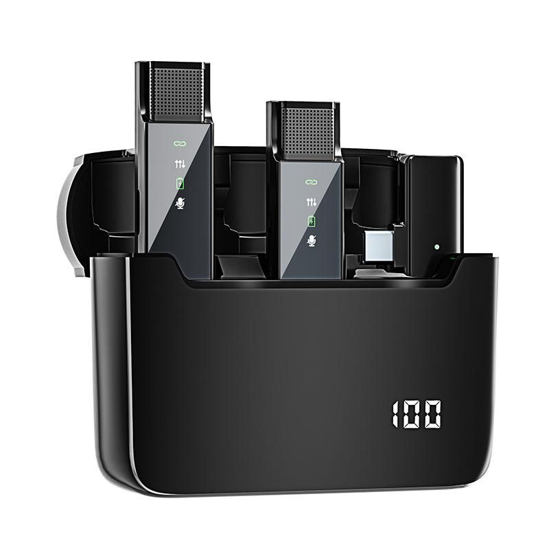 20M Omnidirectional Wireless Lavalier Microphones for iPhone Andriod USB C