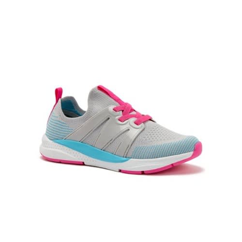 Girls Knit Cage Sneaker - Grey