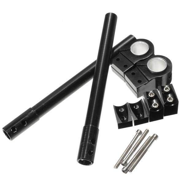 Motorcycle Racing Handlebar Separation Versatility Hand Grasp Black