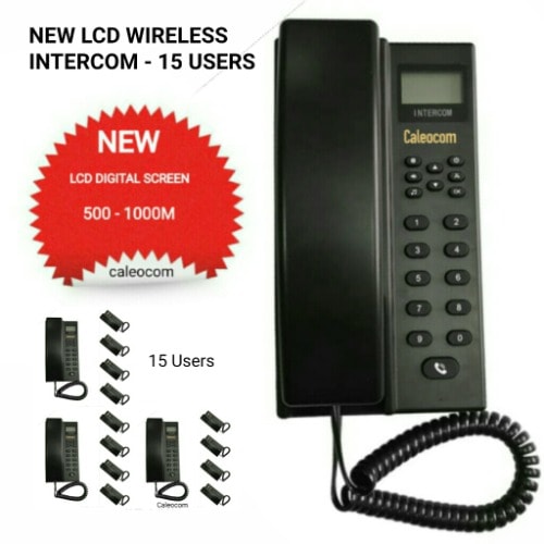Wireless Intercom Lcd New Model - 15 Users