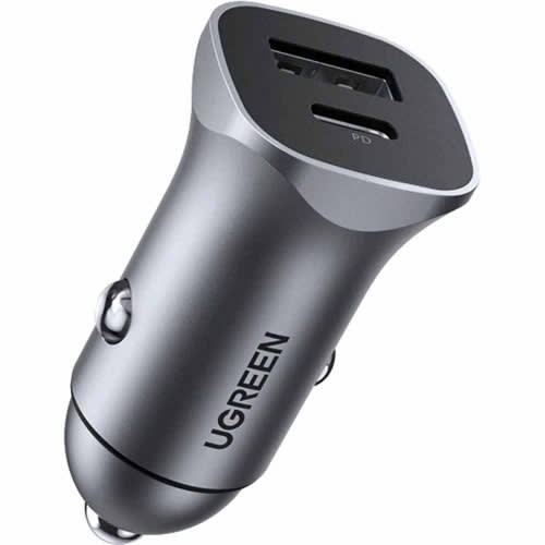 Dual Usb Car Charger - 18W - 30780 - Space Gray