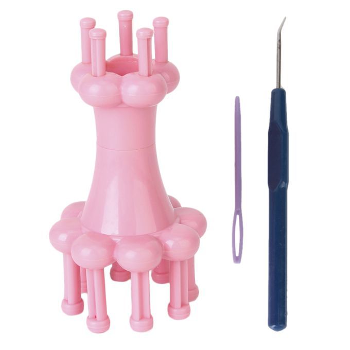 Knit Spool Loom Set Knitting Yarn Wool Rope Hook Knitting Tool