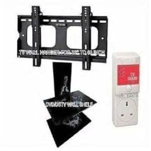 Wall Mount Shelf Plus Tv Wall Hanger For 33 To 60" + Tv Guard