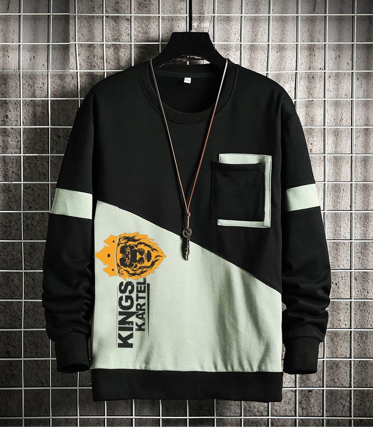 KIngs-Kartel STylish Black And White Sweatshirt