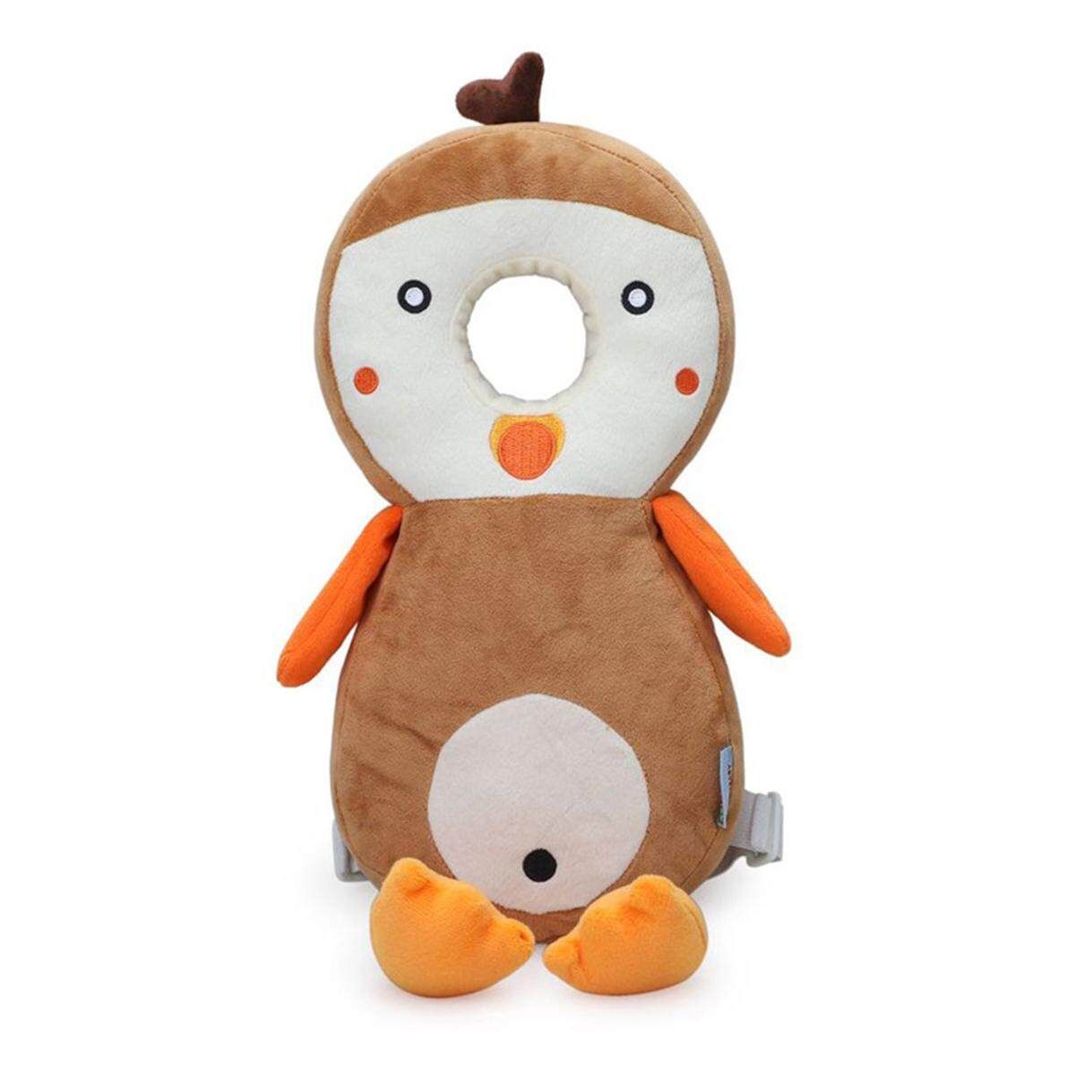 Baby Toddler Kids Head Cushion Protection Pillow Safety Pad For Crawling Walking Brown