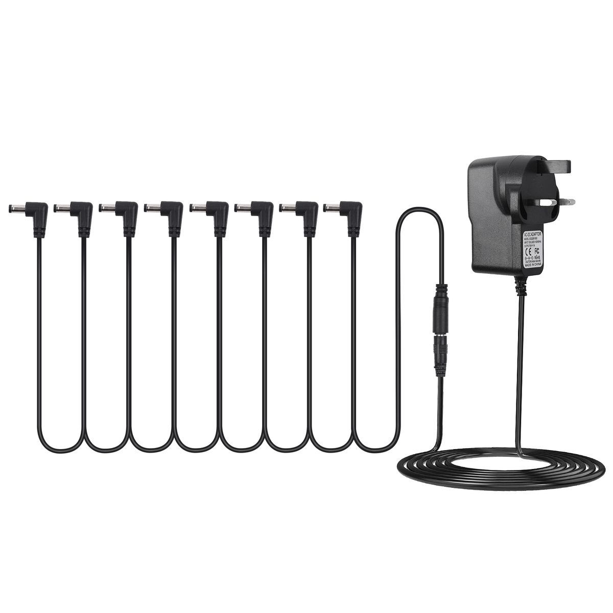 Guitar Effect Pedal Supply Adapter With 8 Ways Daisy Chain