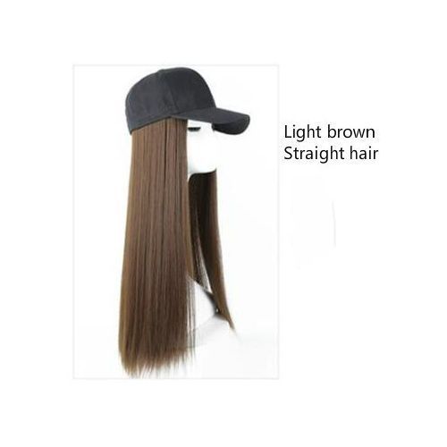 Baseball Cap Synthetic Wig Natural Straight Wigs - Honey Blonde