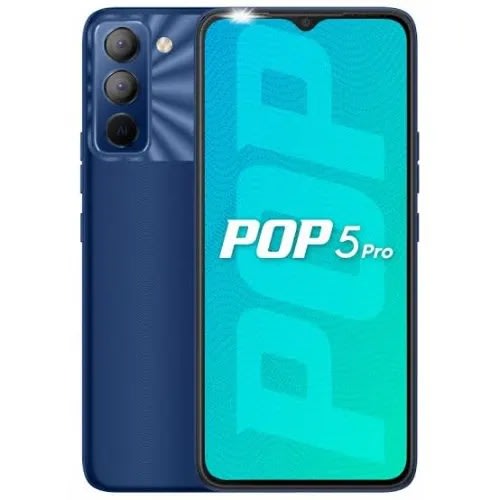 Pop 5 Pro(bd4j)-6.52" - Hd+ -32GB ROM - 2GB RAM- 4g Lte- Dual Sim - 6000mAh-ice Blue