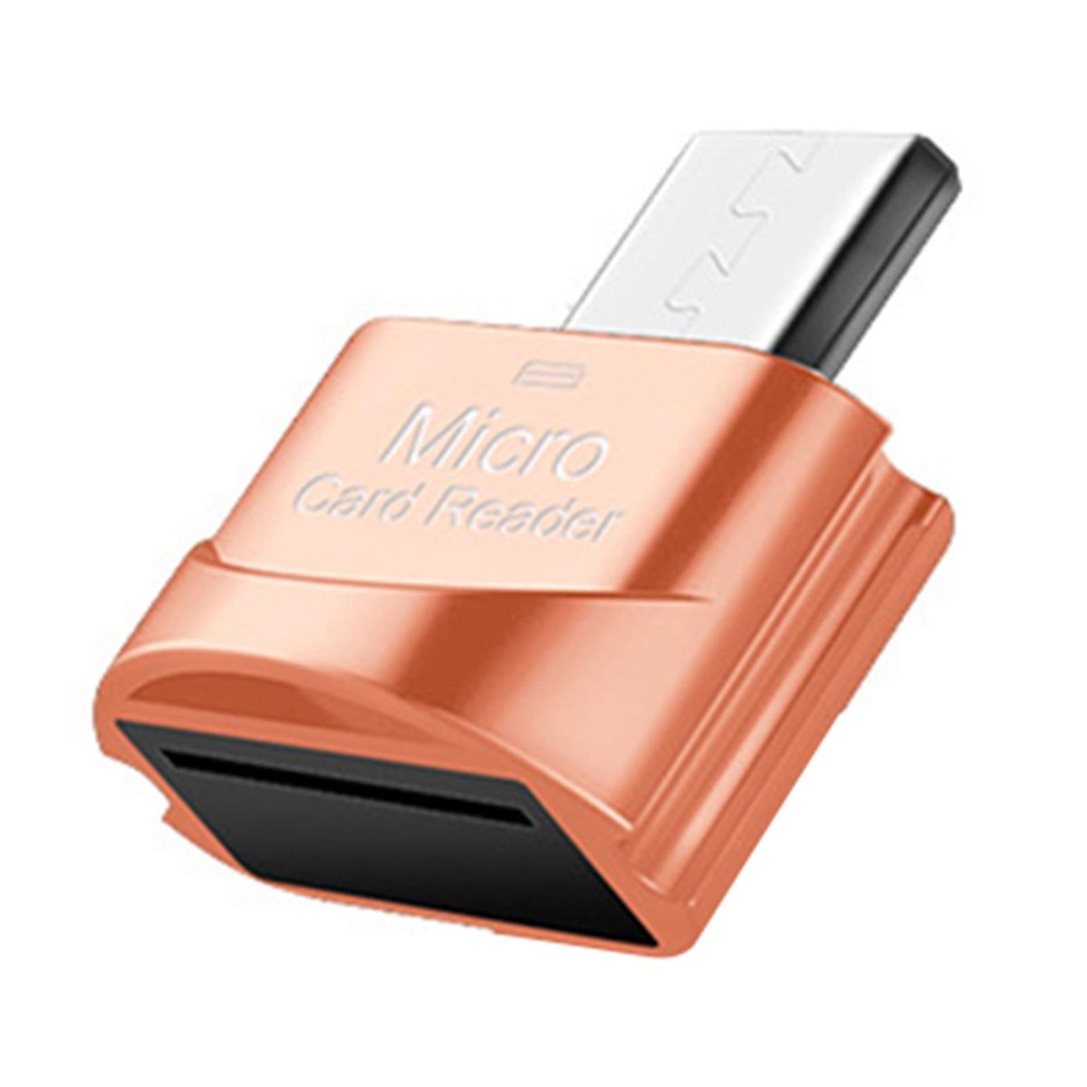 Card Reader Convenient Mini Zinc Alloy High Speed-Rose Red