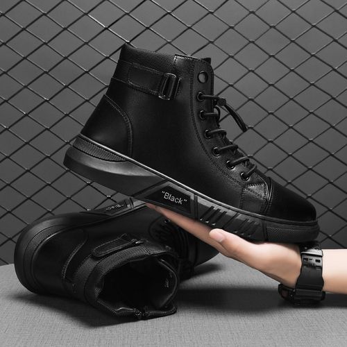 British High Top Men's Casual Leather Boots