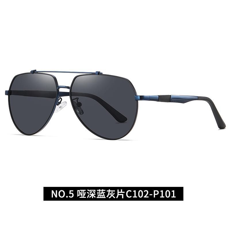 Metallic Two-Tone Polarized Sunglasses P101