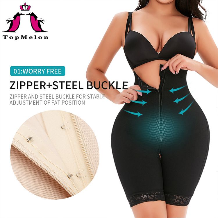 High-waisted Breasted Zipper Long Belly And Hip-lifting Pants-black