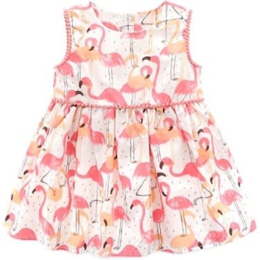 Girls Sleeveless Cotton Dress