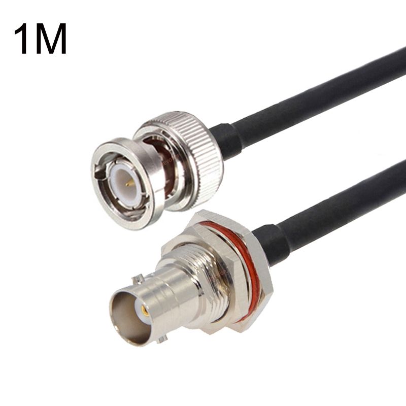 BNC Female To BNC Male RG58 Coaxial Cable, Cable Length:1m