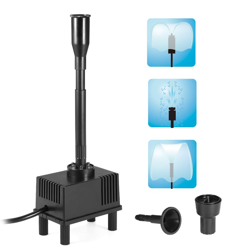 10W Submersible Water Pump With LED Light For Aquarium Fish