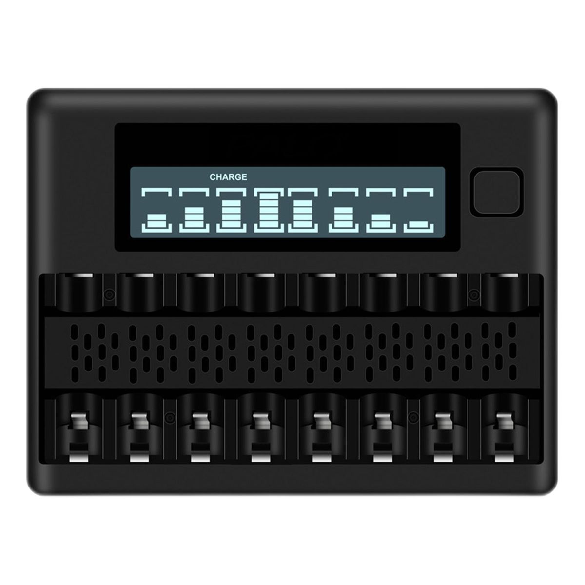 Universal 8 Slot Smart Battery Charger Individual Bays For AA AAA 1