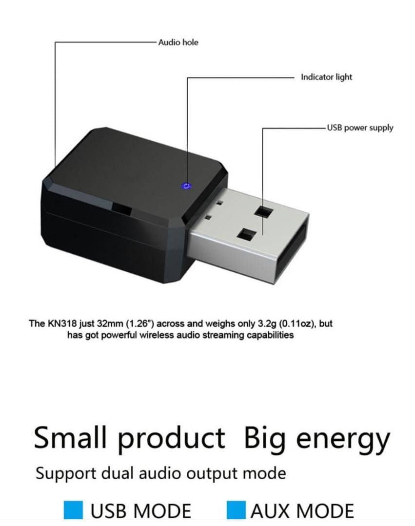 USB Wireless Bluetooth 5.1 Audio Transmitter Receiver