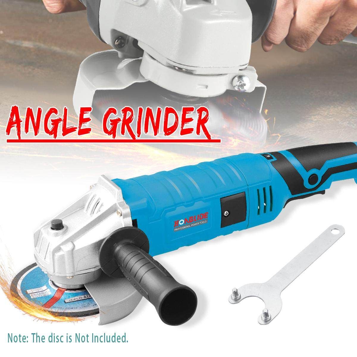 1100W Electric Angle Grinder 125mm Grinding Machine Metal Polishing Tool