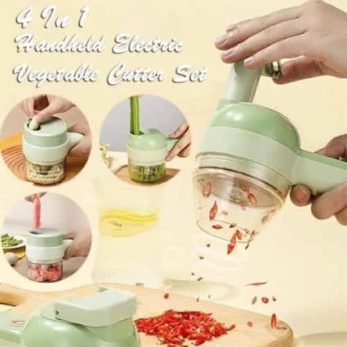 Rechargeable Vegetable Chopper And Garlic Grinder Set